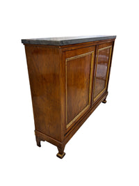 Narrow Cabinet with Marble Top