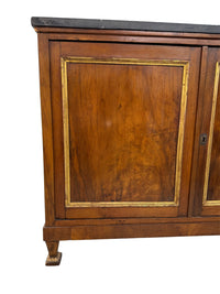 Narrow Cabinet with Marble Top