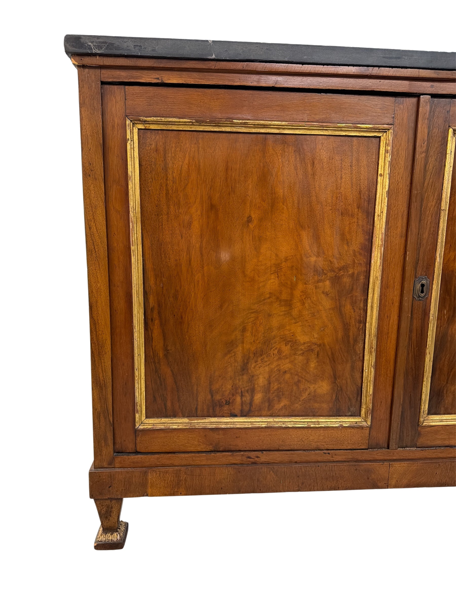 Narrow Cabinet with Marble Top