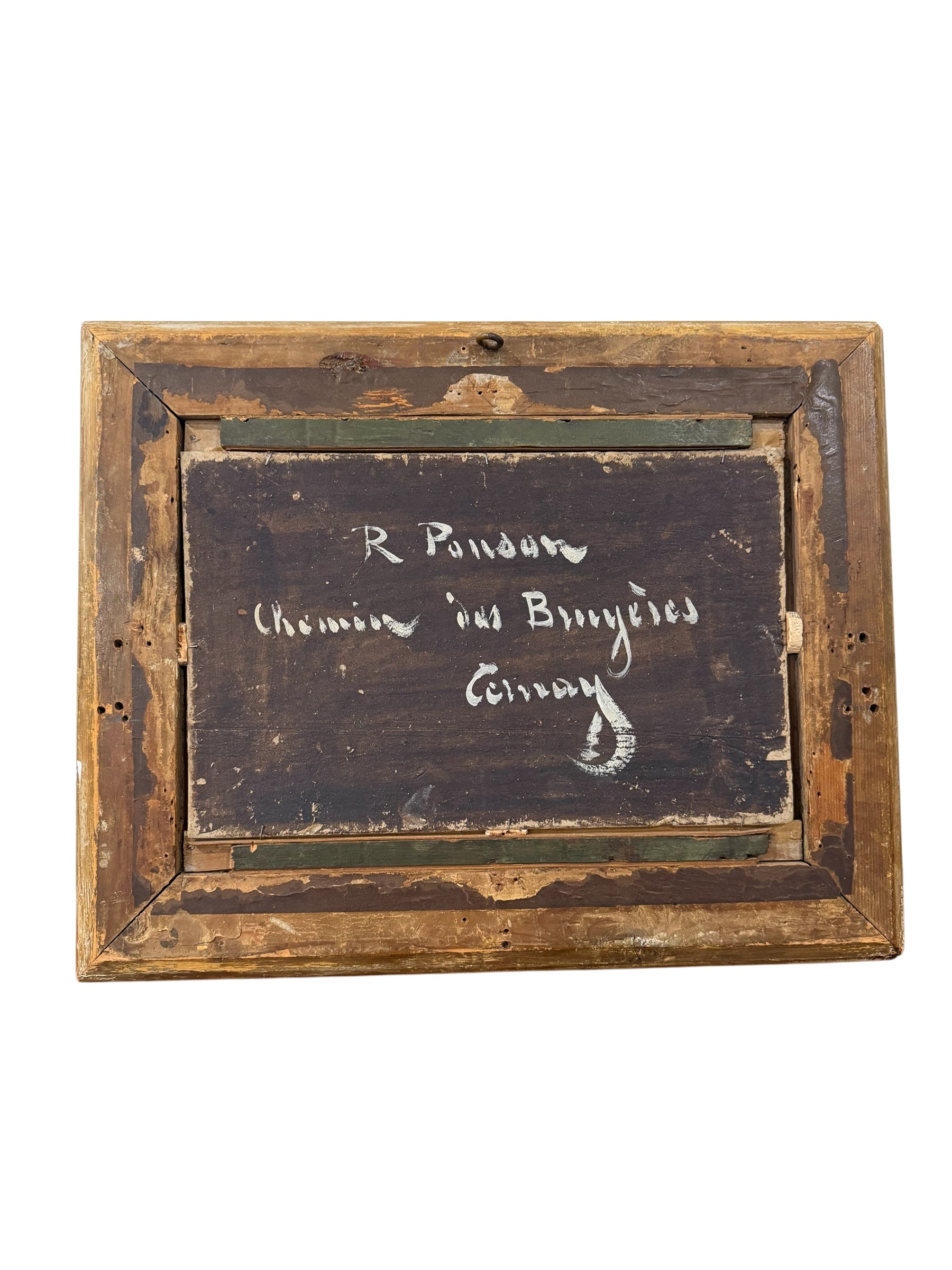 Antique Gilt-Framed Oil Landscape Painting