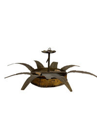 Antique Gilt Metal Flush Mount Light