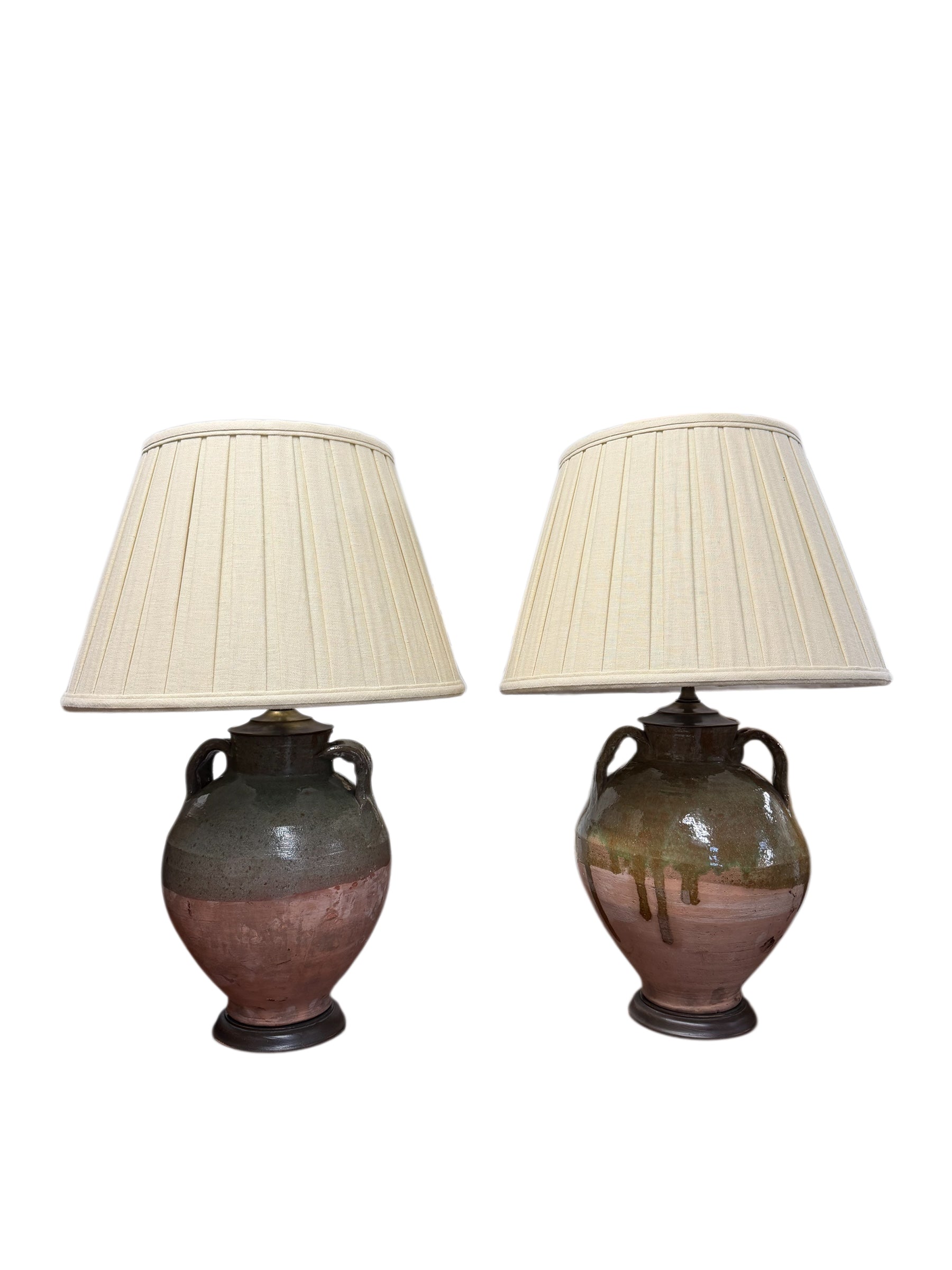 Pair of Ceramic Urn Table Lamps