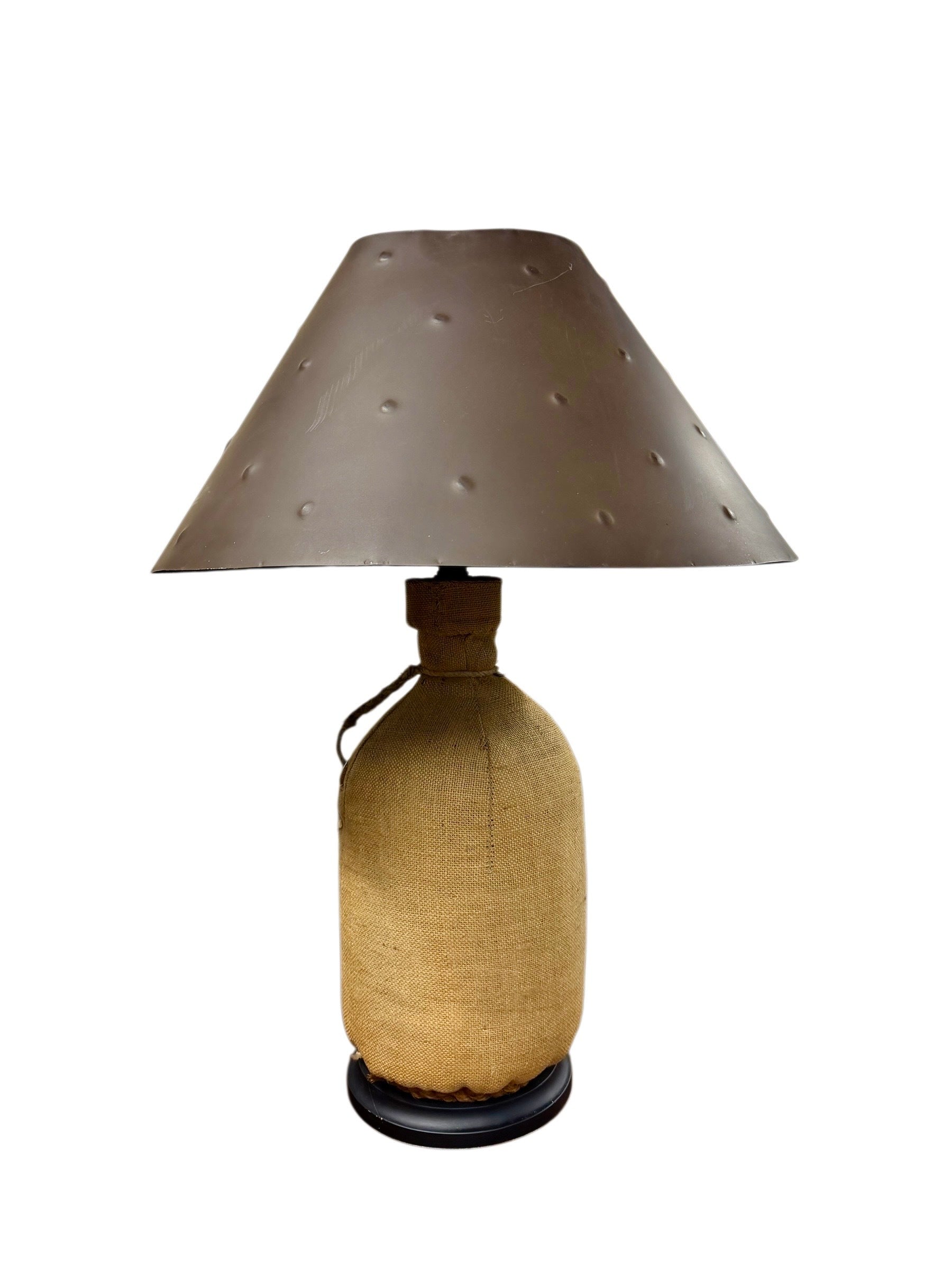 Burlap Table Lamp