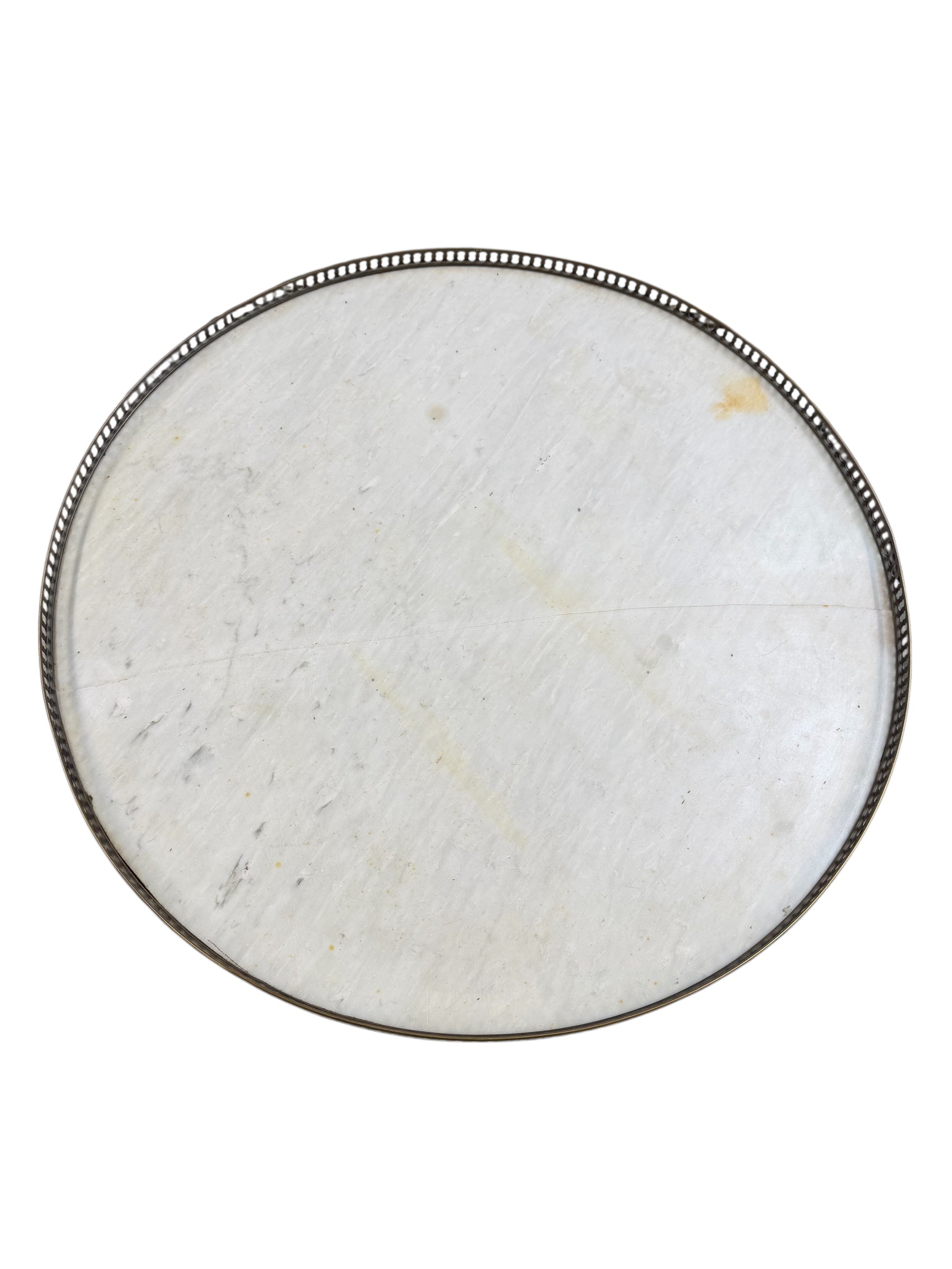 Round Marble Top Gallery Table