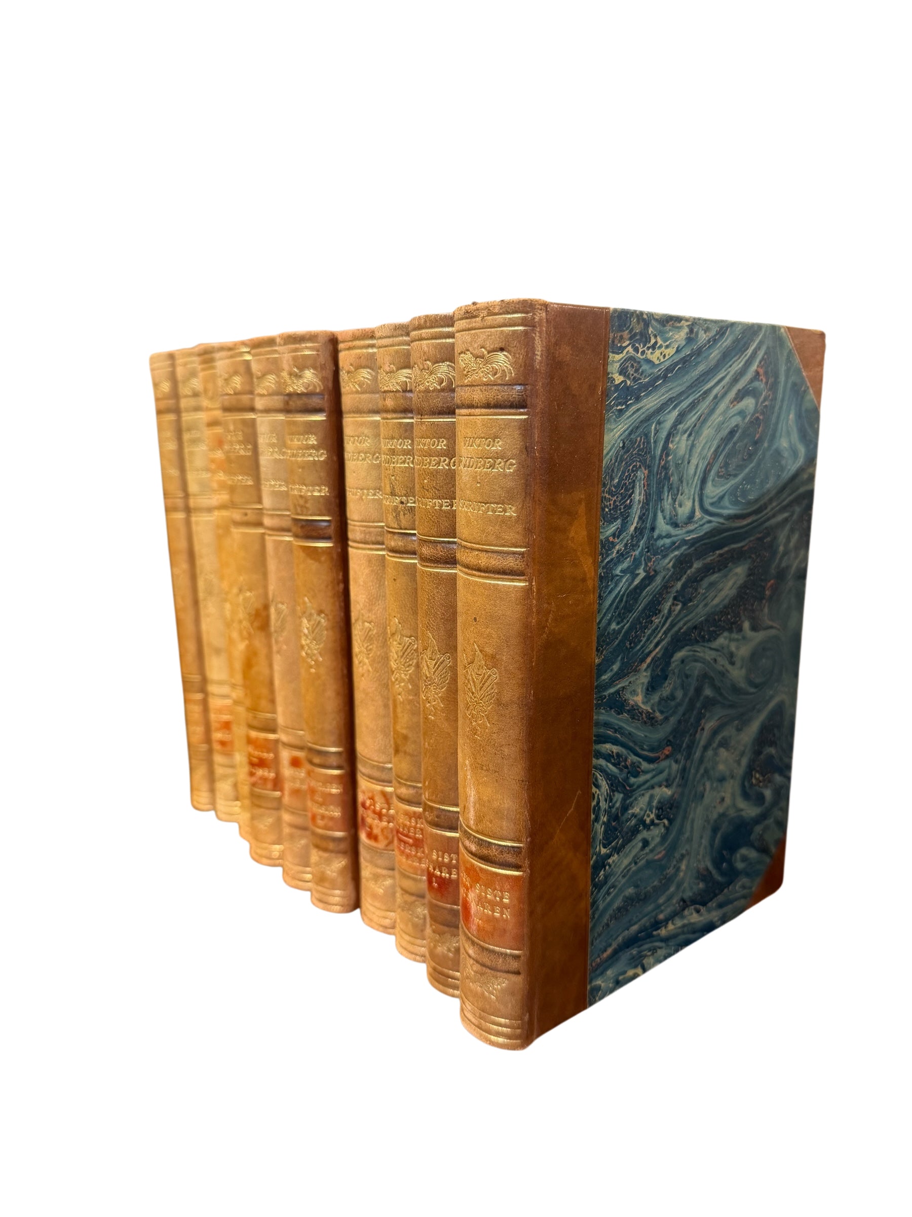 Set of 10 Viktor Rydberg Antique Books