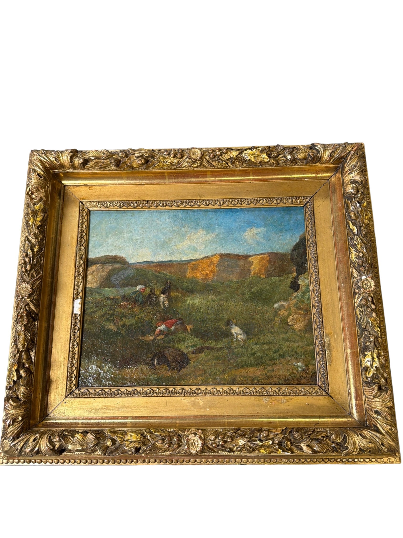 Hillside Landscape Oil Painting