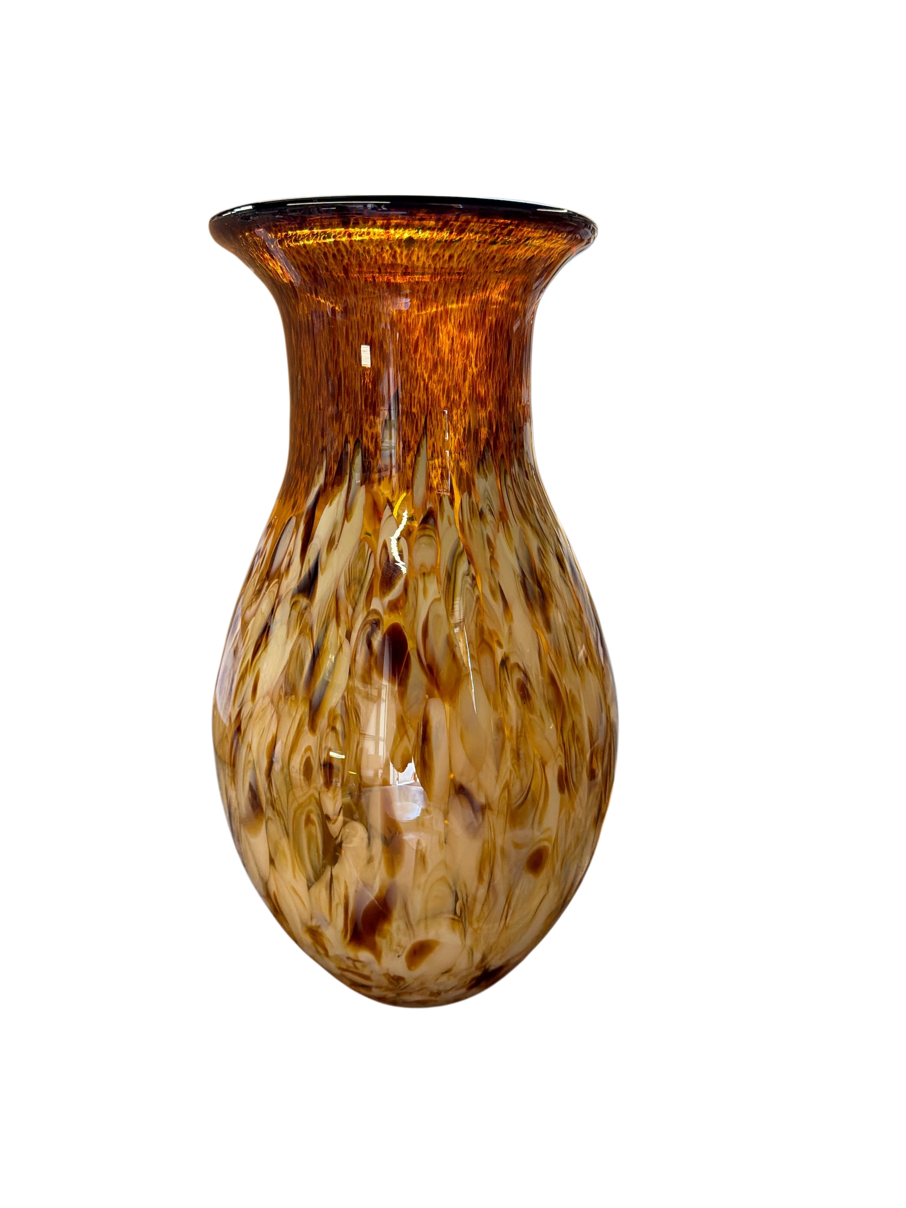 Tortoiseshell Glass Vase
