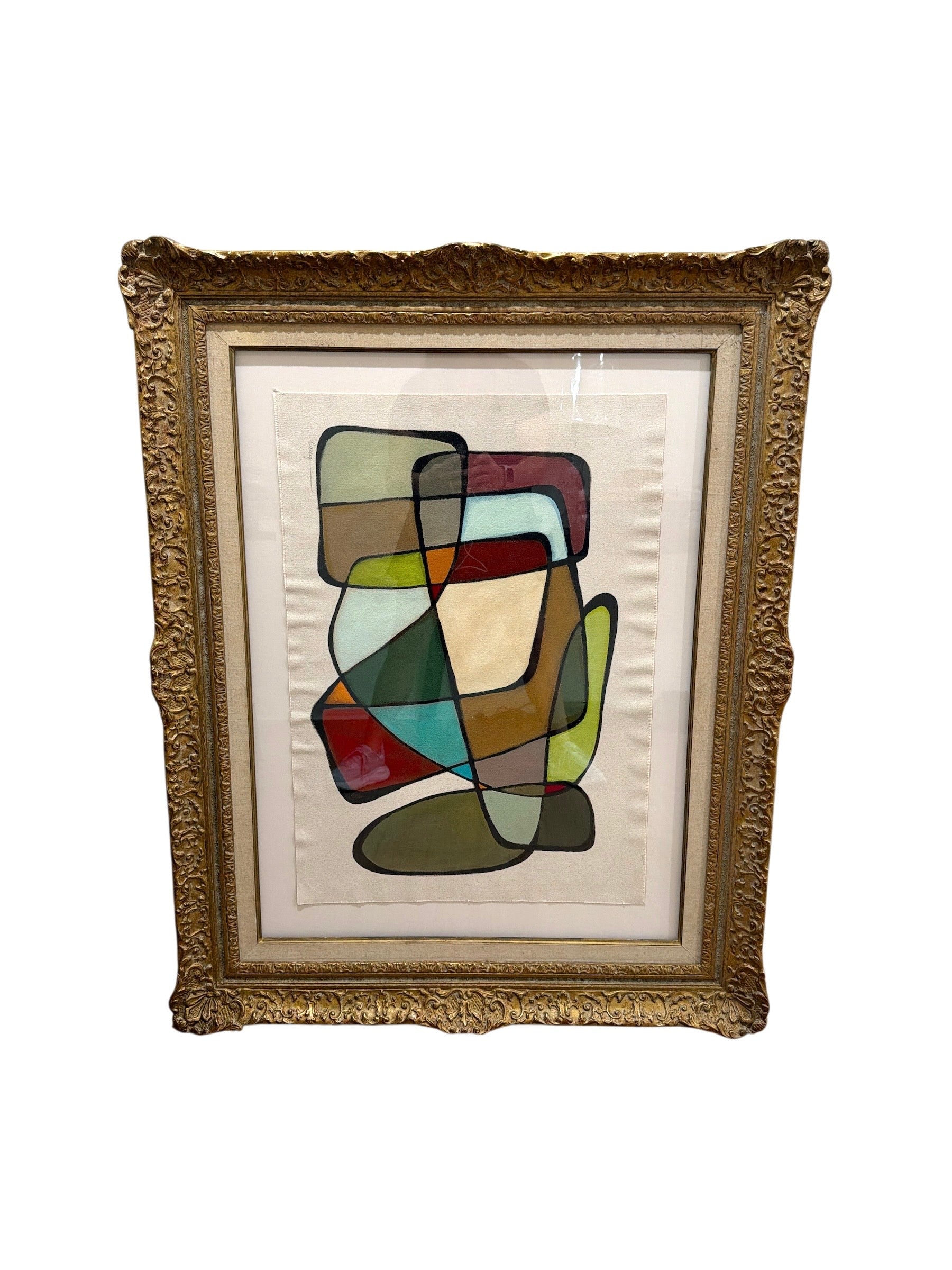 Abstract by Carey Haynes in Antique Frame