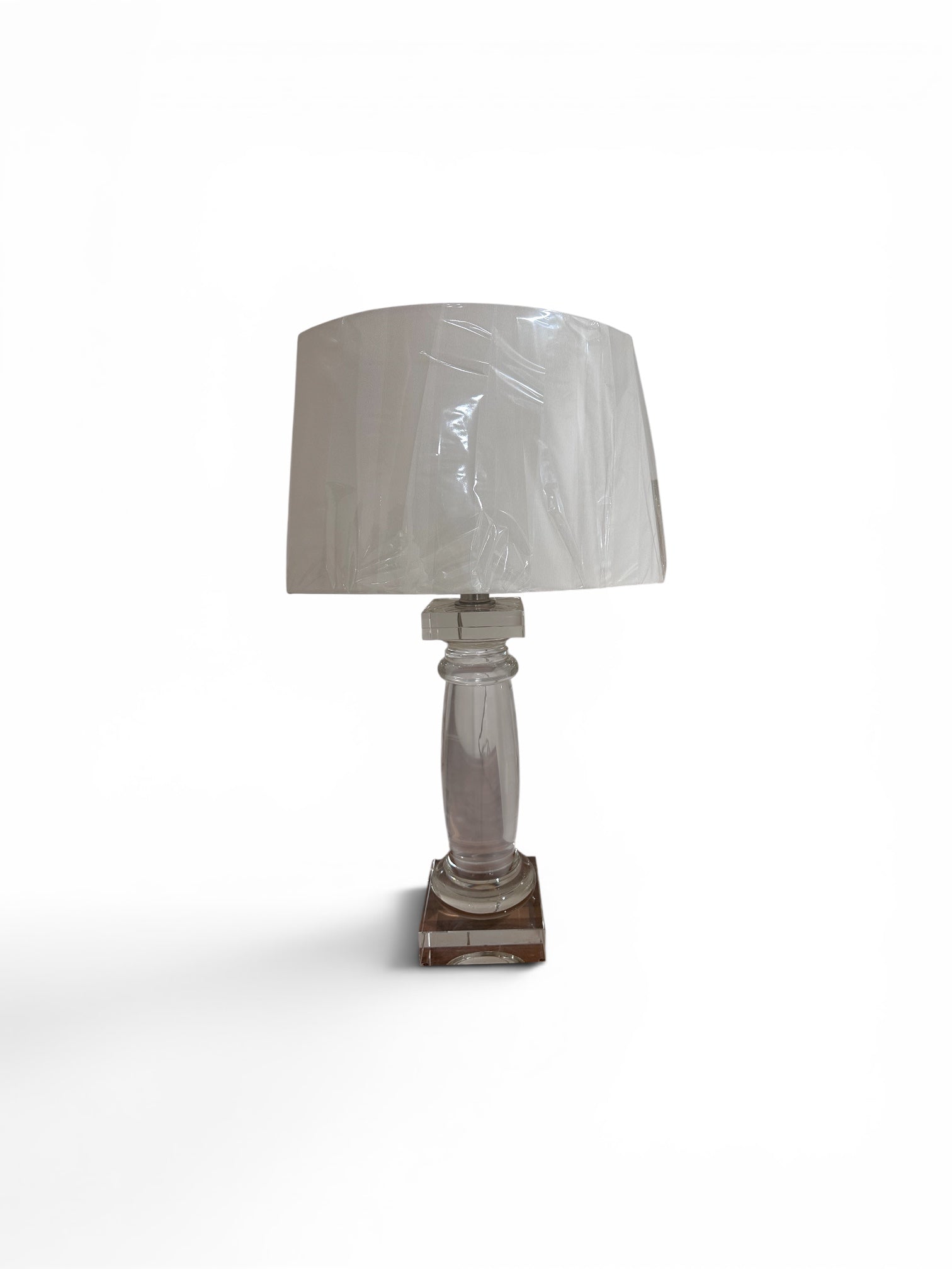 Large Glass Column Lamp
