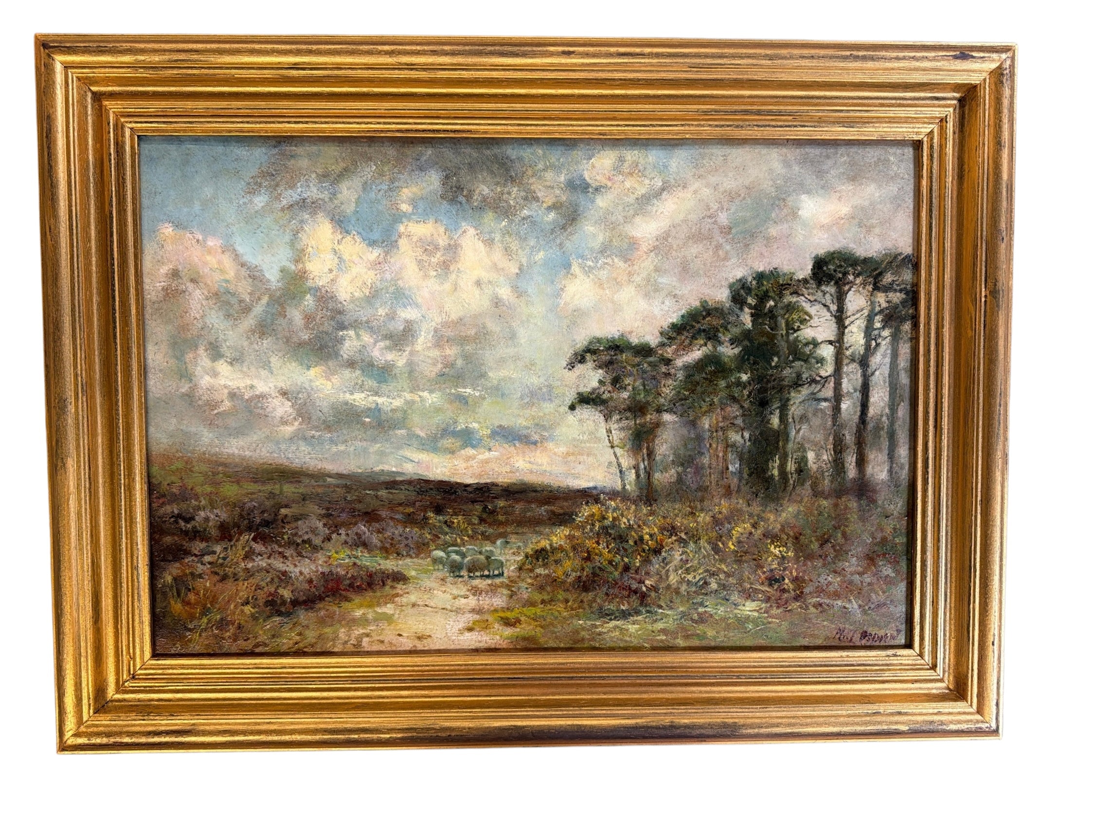 Framed Oil Landscape