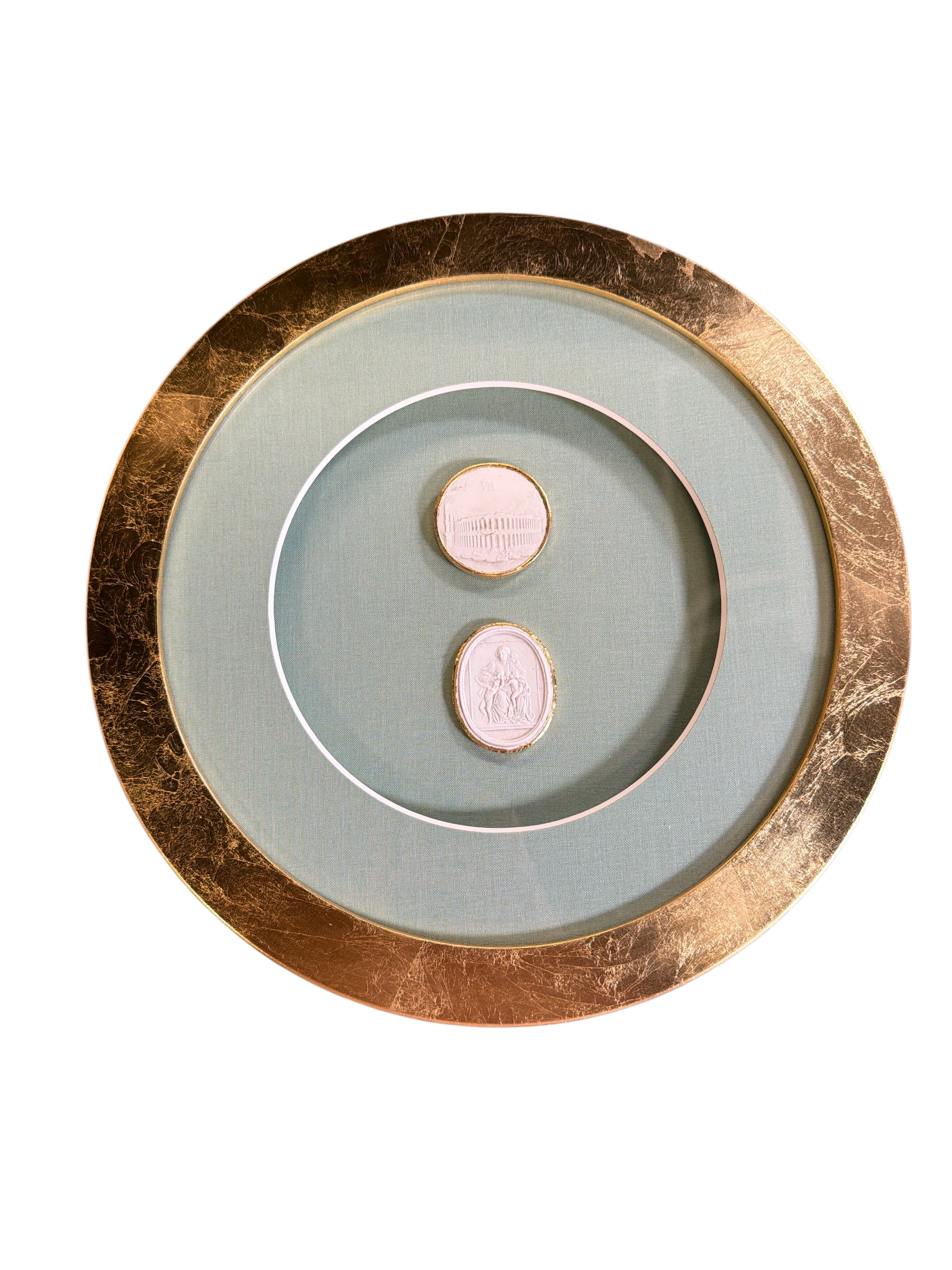 Round Green Matted Intaglio