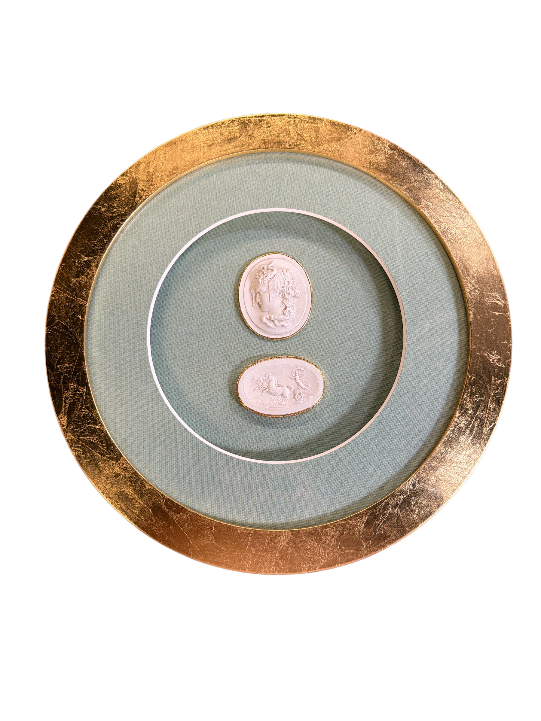 Round Green Matted Intaglio