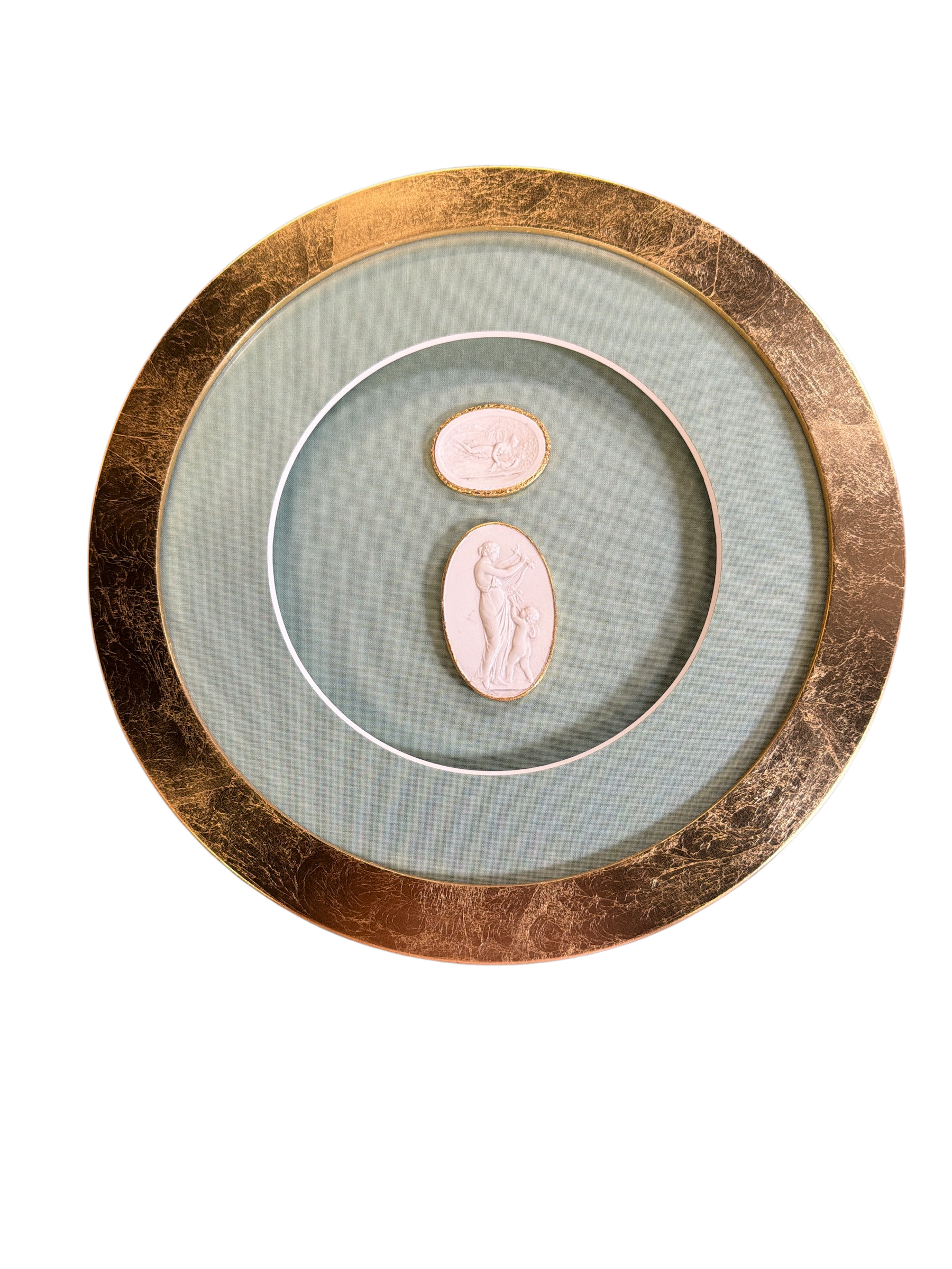 Round Green Matted Intaglio