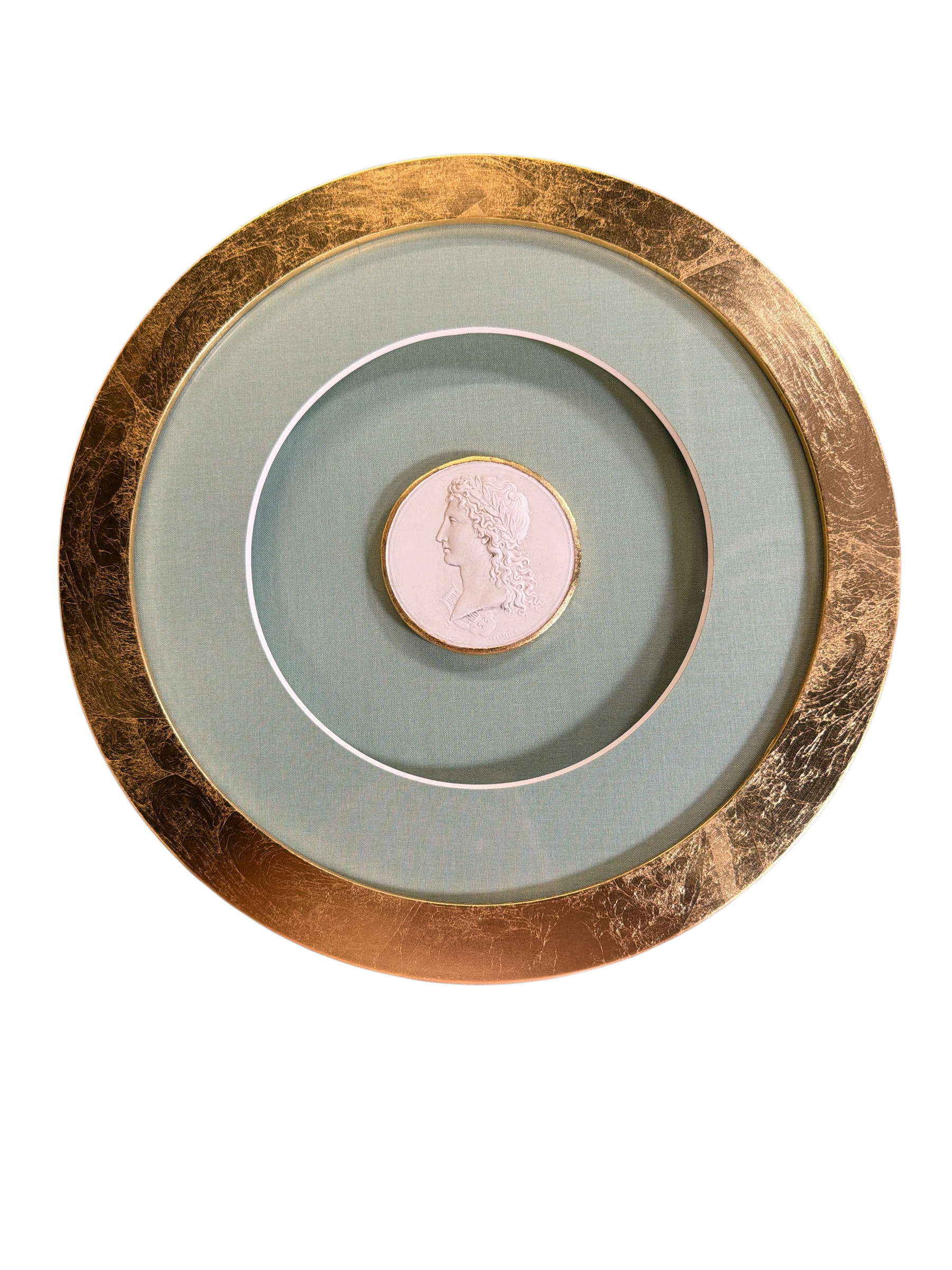 Round Green Matted Intaglio