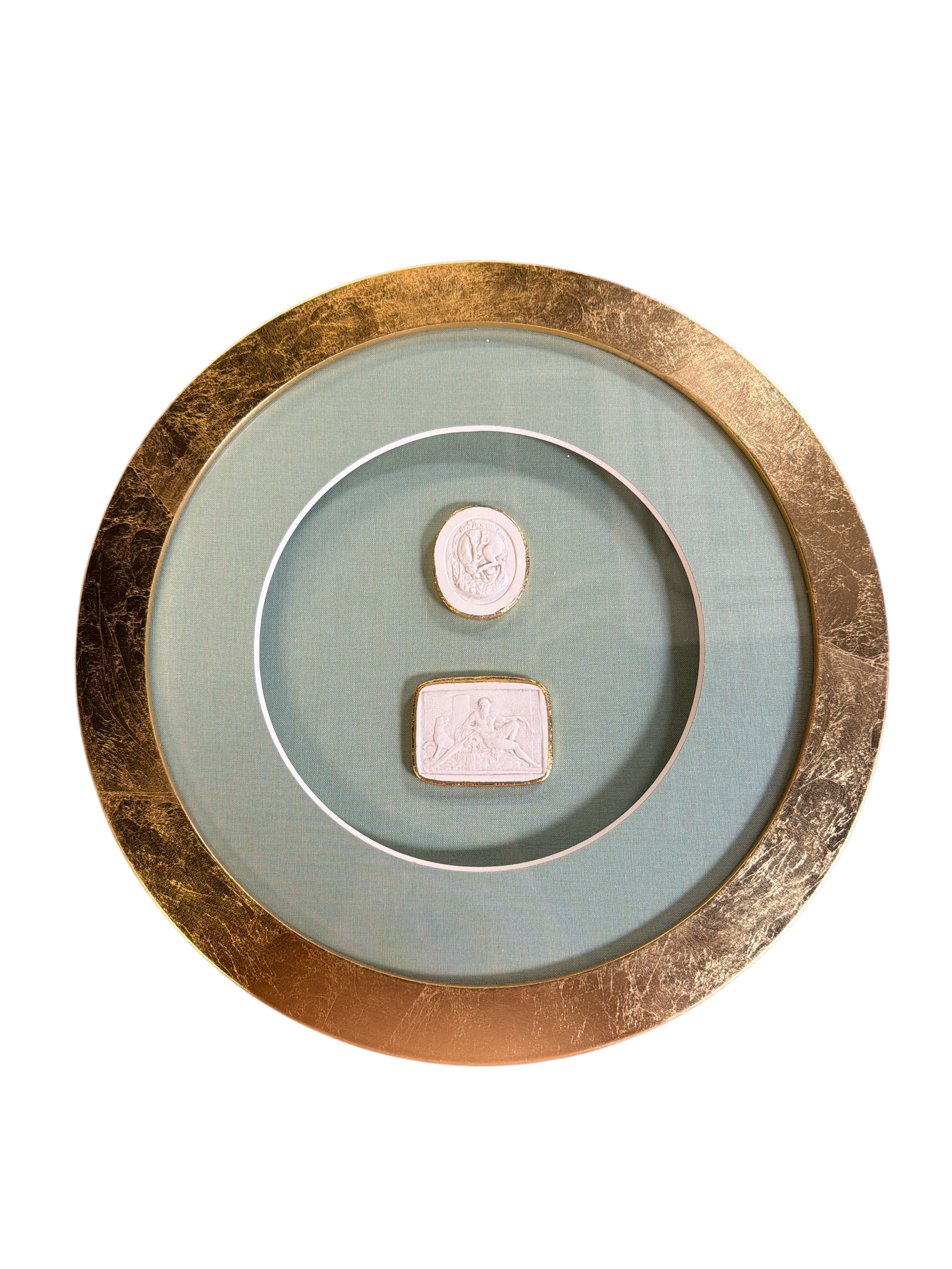 Round Green Matted Intaglio