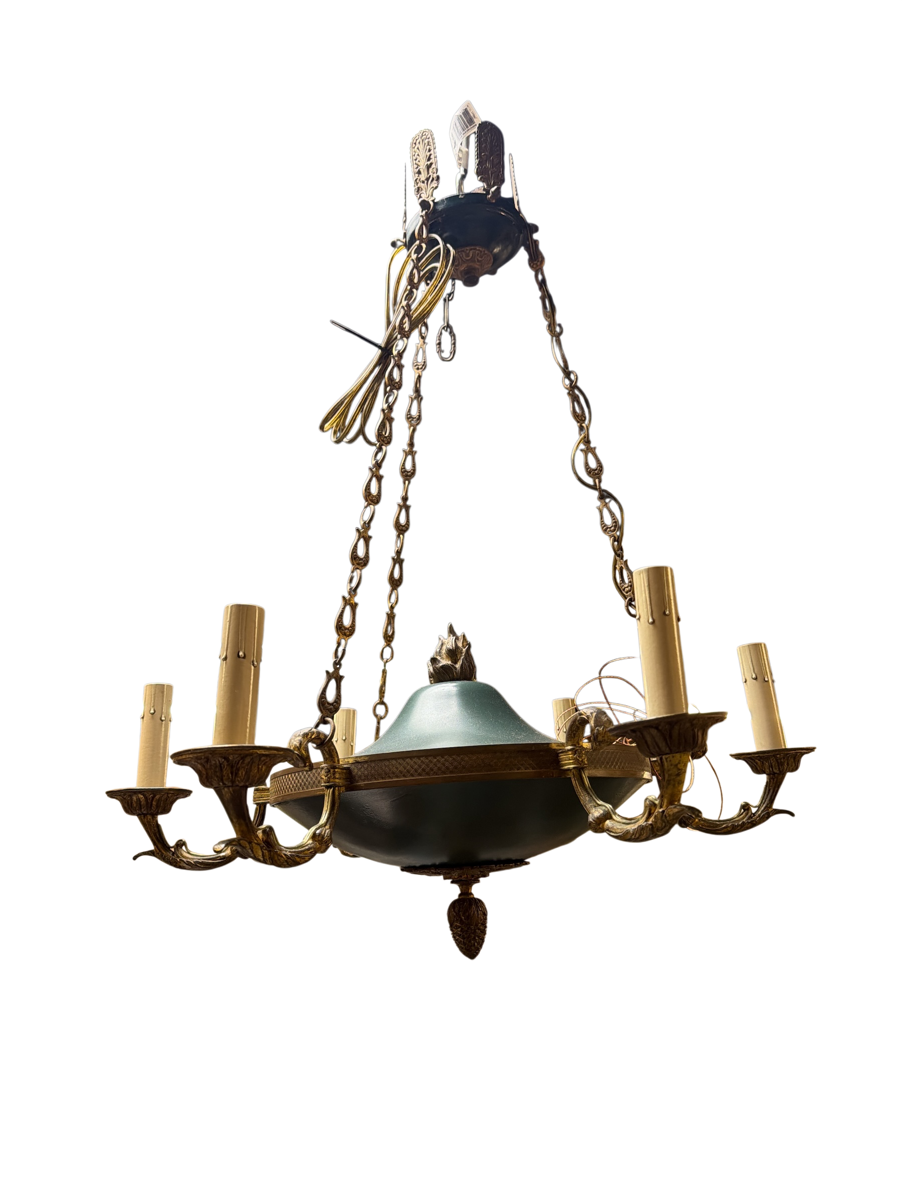 Green Empire Chandelier