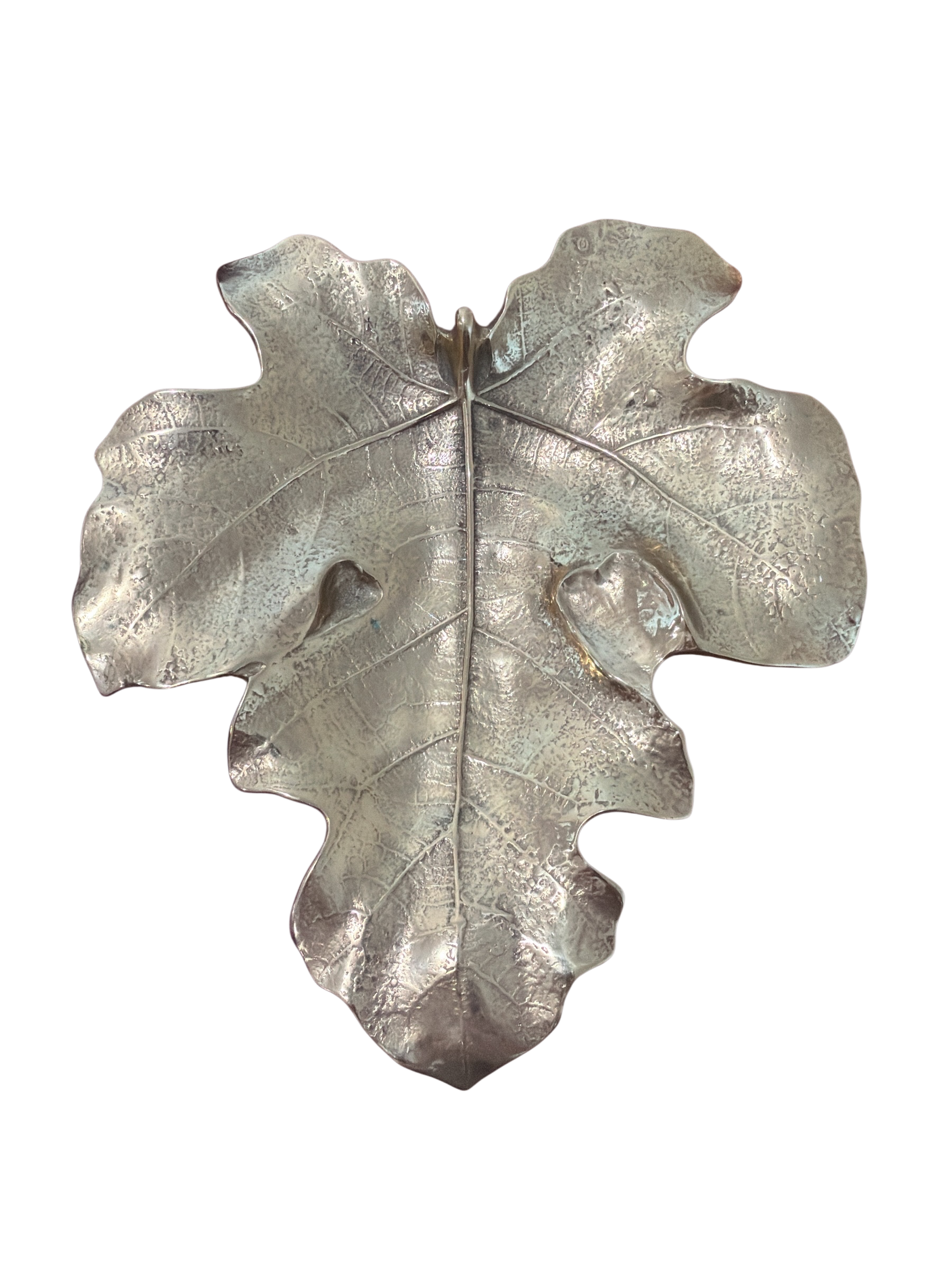 Virginia Metalcrafters Brass Fig Leaf Dish