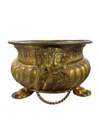 Small Brass Jardinère Planter