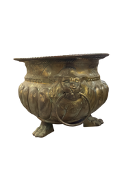 Large Brass Jardinère Planter