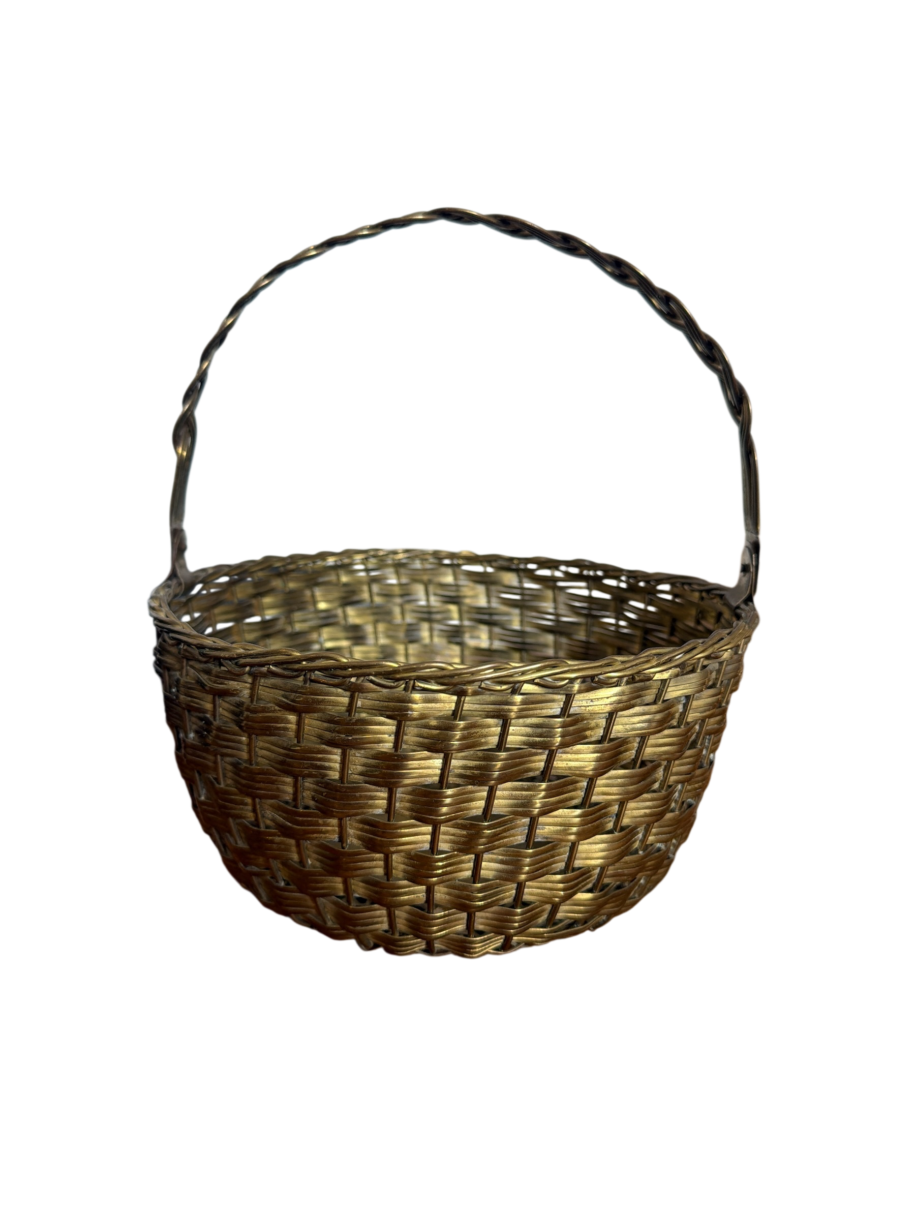 Brass Woven Basket