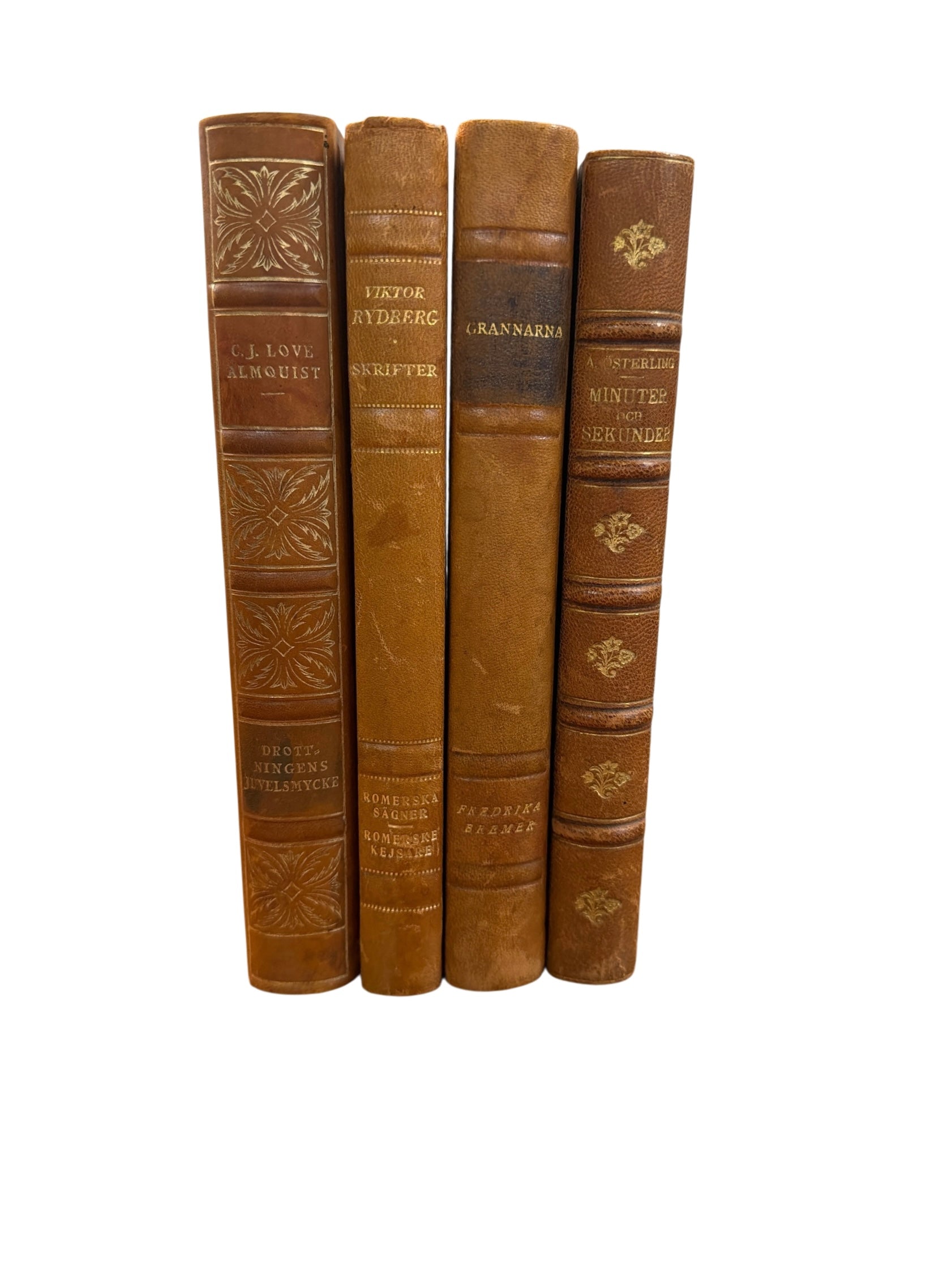Set of 4 Assorted Antique Books
