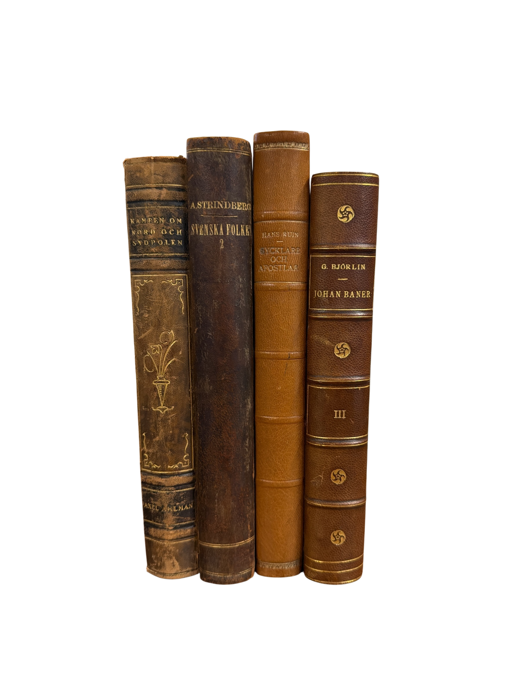 Set of 4 Assorted Antique Books