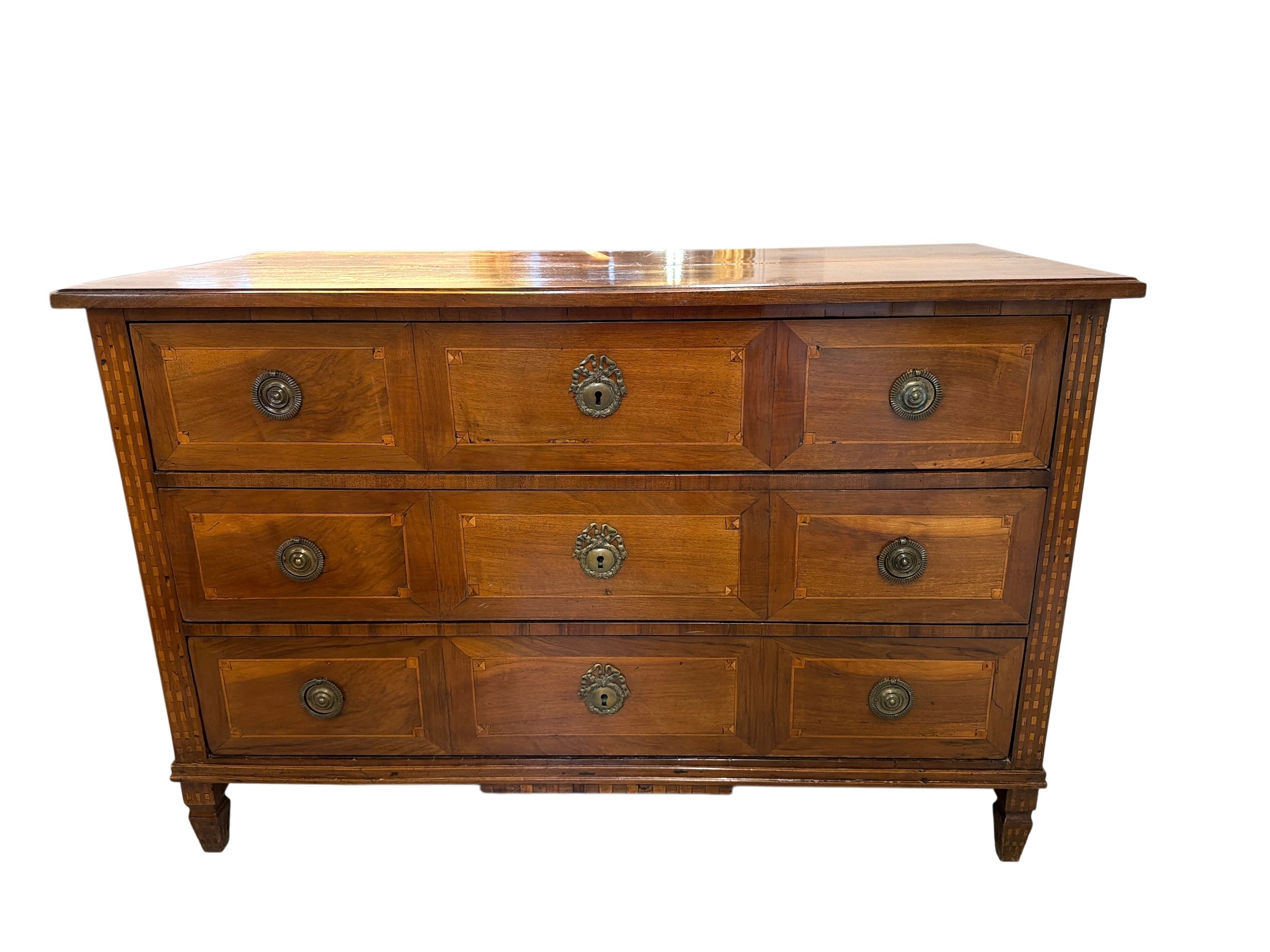 Italian Walnut Inlaid Chest