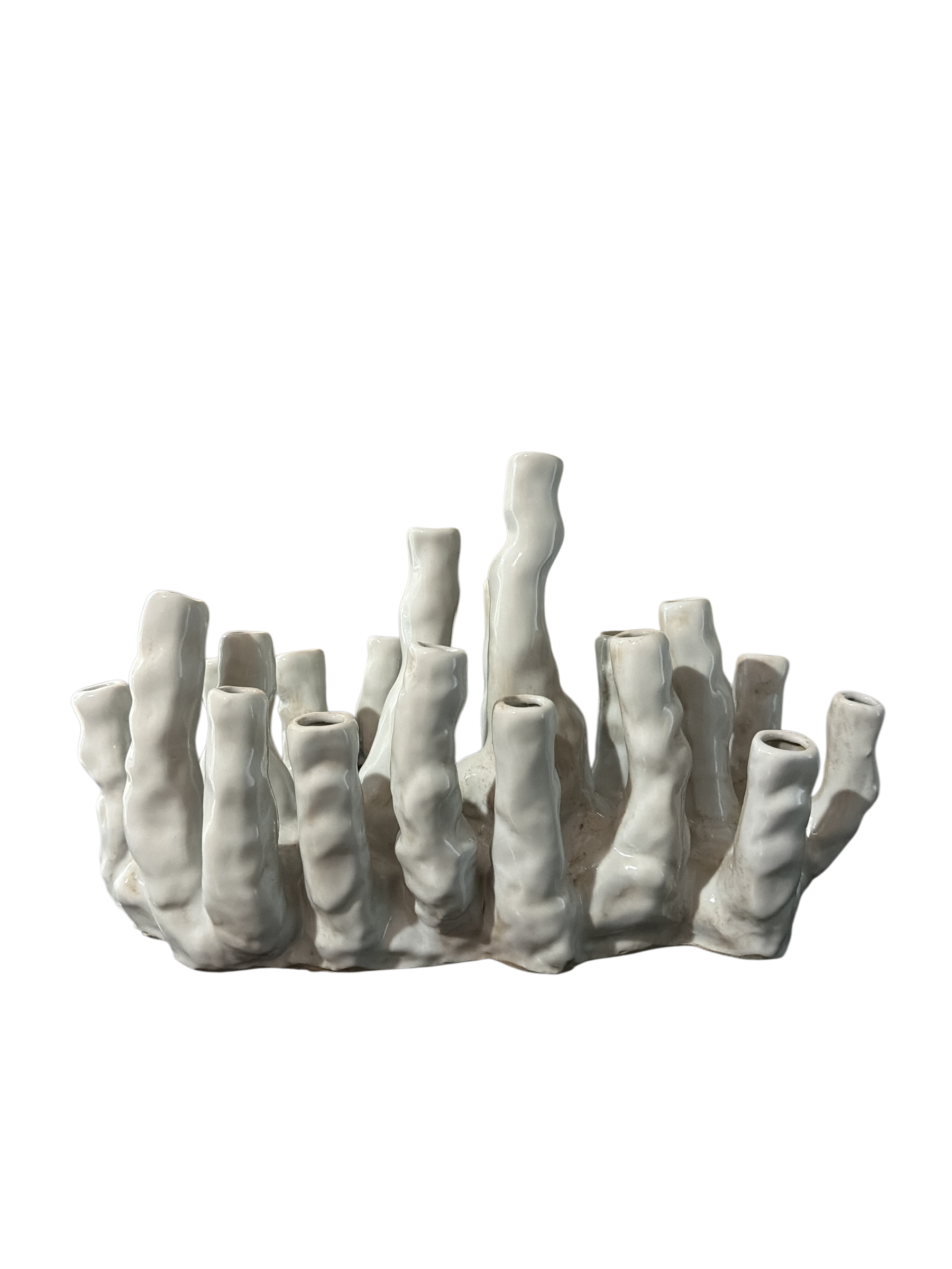 Antique White Coral Tulipiere