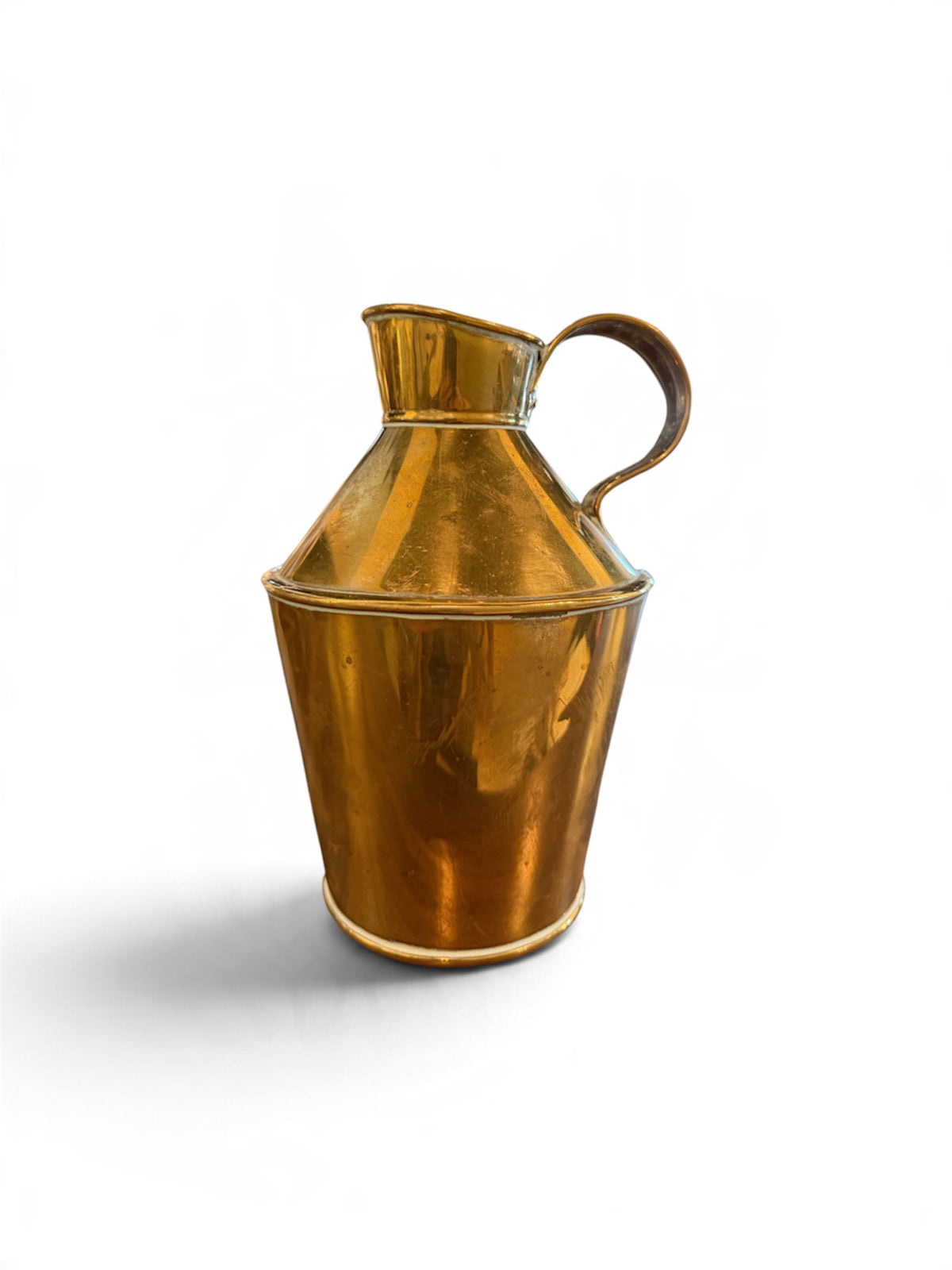 English Solid Brass Jug