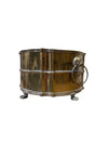 Vintage Brass Drum Planter