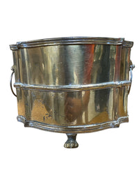 Vintage Brass Drum Planter