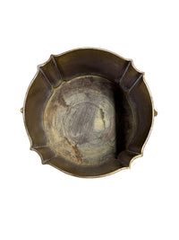 Vintage Brass Drum Planter