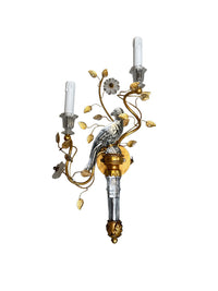 Maison Baguès Crystal Bird Sconces