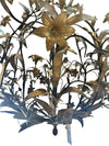 Circa 1800s Large Floral Bronze Chandelier