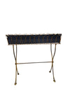 Vintage Metal Jardinère on Stand