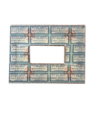 Handcrafted Marbled & Vintage Paper Decoupaged Frame