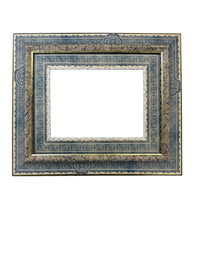 Handcrafted Marbled & Vintage Paper Decoupaged Frame
