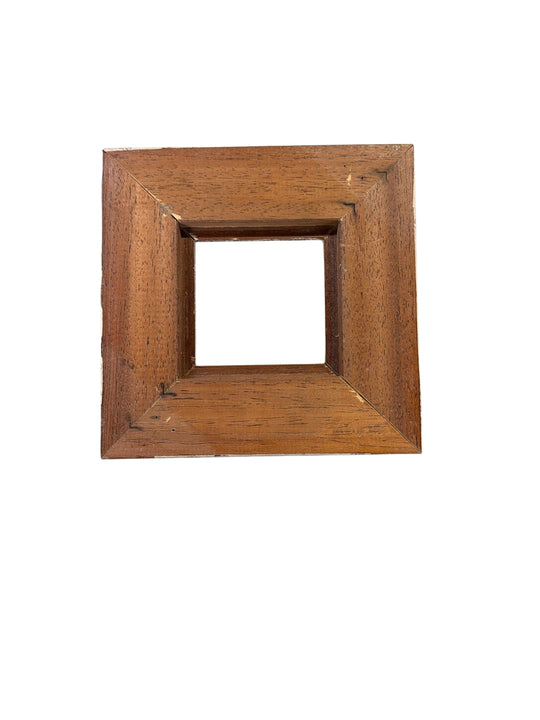 Handcrafted Marbled & Vintage Paper Decoupaged Frame