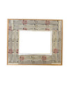 Handcrafted Marbled & Vintage Paper Decoupaged Frame