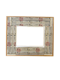 Handcrafted Marbled & Vintage Paper Decoupaged Frame