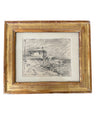 Set of 8 Framed Nautical Pencil Sketches by O. Ricci Candida