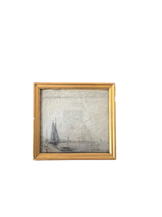 Set of 8 Framed Nautical Pencil Sketches by O. Ricci Candida