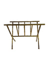 Brass Faux Bamboo Magazine Rack