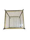 Pair of Brass & Glass Two-Tier Side Tables