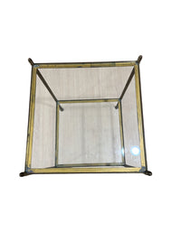 Pair of Brass & Glass Two-Tier Side Tables