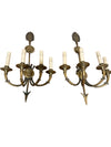 Pair of Brass Neoclassical Sconces