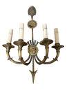 Pair of Brass Neoclassical Sconces