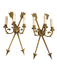 Pair of Arrow Sconces