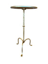 Hand-Forged Martini Table in Gilded Iron