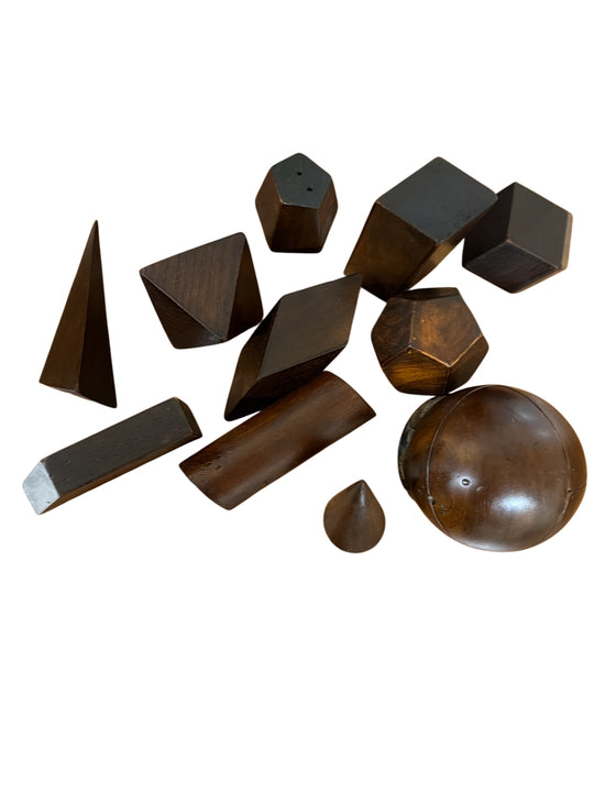Set of 12 Dark Geometric Forms